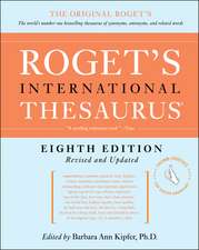 Roget's International Thesaurus, 8th Edition [thumb indexed]