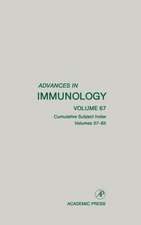 Advances in Immunology: Cumulative Subject Index, Volumes 37-65