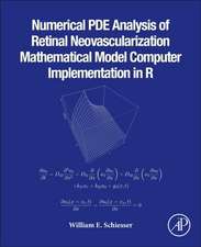 Numerical PDE Analysis of Retinal Neovascularization: Mathematical Model Computer Implementation in R