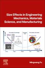 Size Effects in Engineering Mechanics, Materials Science, and Manufacturing