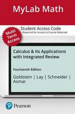 Mylab Math with Pearson Etext -- Standalone Access Card -- For Calculus & Its Applications with Integrated Review