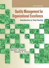 Quality Management for Organizational Excellence: Introduction to Total Quality