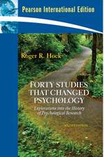 Forty Studies that Changed Psychology