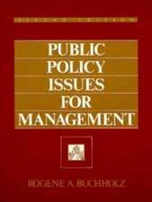 Public Policy Issues For Management