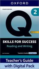 Q: Skills for Success Special Edition Level 2 Reading and Writing Teacher's Guide with Digital Pack: Print Teacher's Guide and 4 years' access to Classroom Presentation Tools, Online Practice and Teacher Resources, all available on Oxford English Hub