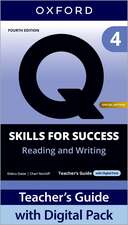Q: Skills for Success Special Edition Level 4 Reading and Writing Teache's Guide with Digital Pack: Print Teacher's Guide and 4 years' access to Classroom Presentation Tools, Online Practice and Teacher Resources, all available on Oxford English Hub