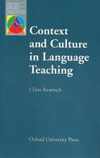 Context and Culture in Language Teaching