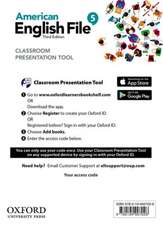 American English File: Level 5: Classroom Presentation Tool Access Card