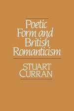 Poetic Form and British Romanticism