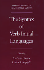 The Syntax of Verb Initial Languages