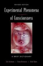 Experimental Phenomena of Consciousness: A brief dictionary