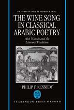 The Wine Song in Classical Arabic Poetry