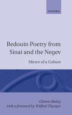 Bedouin Poetry from Sinai and the Negev: Mirror of a Culture