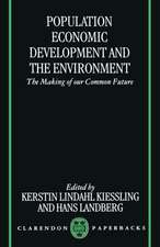 Population, Economic Development, and the Environment