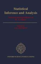 Statistical Inference and Analysis: Selected Correspondence of R. A. Fisher