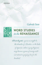 Word Studies in the Renaissance