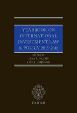 Yearbook on International Investment Law & Policy 2015-2016