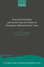 General Principles and Sector-Specific Rules in European Administrative Laws