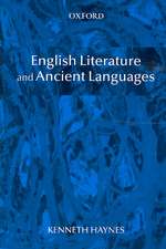 English Literature and Ancient Languages