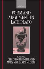 Form and Argument in Late Plato