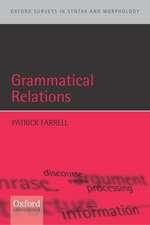 Grammatical Relations