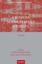 Critical Management Studies: A Reader