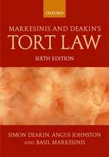 Markesinis And Deakin's Tort Law Edition 6