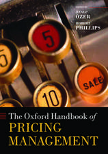 The Oxford Handbook of Pricing Management