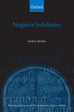 Negative Indefinites