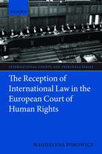 The Reception of International Law in the European Court of Human Rights