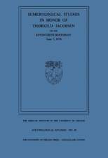 Sumerological Studies in Honor of Thorkild Jacobsen