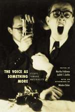 The Voice as Something More: Essays toward Materiality