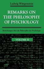 Remarks on the Philosophy of Psychology, Volume 2