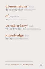 Dimensions of Vocabulary Knowledge