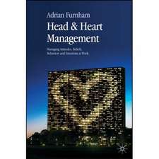 Head and Heart Management: Managing Attitudes, Beliefs, Behaviours and Emotions at Work