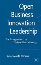 Open Business Innovation Leadership: The Emergence of the Stakeholder University