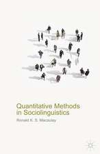 Quantitative Methods in Sociolinguistics