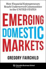 Emerging Domestic Markets – How Financial Entrepreneurs Reach Underserved Communities in the United States