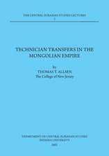 Allsen, T: Technician Transfers in the Mongolian Empire