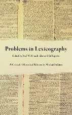 Problems in Lexicography – A Critical / Historical Edition