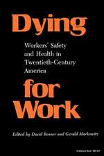 Dying for Work – Workers` Safety and Health in Twentieth–Century America