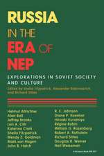 Russia in the Era of NEP – Explorations in Soviet Society and Culture