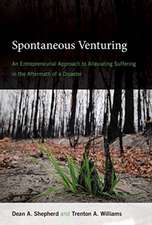 Spontaneous Venturing – An Entrepreneurial Approach to Alleviating Suffering in the Aftermath of a Disaster