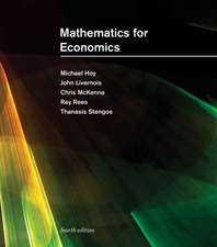 Mathematics for Economics, fourth edition