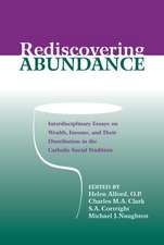 Rediscovering Abundance – Interdisciplinary Essays on Wealth, Income, and Their Distribution in the Catholic Social Tradition