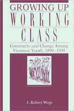 Growing Up Working Class – Continuity and Change Among Viennese Youth, 1890–1938