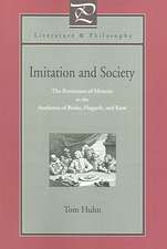 Imitation and Society – The Persistence of Mimesis in the Aesthetics of Burke, Hogarth, and Kant