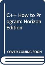 C++ How to Program: Horizon Edition