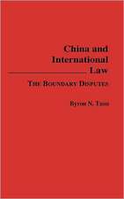 China and International Law: The Boundary Disputes