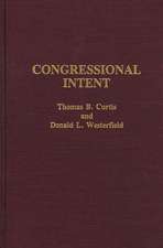 Congressional Intent